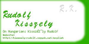 rudolf kisszely business card